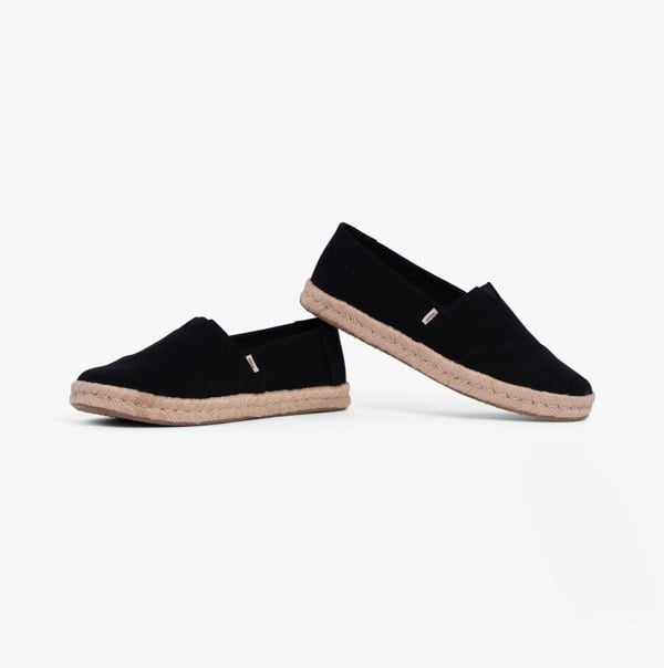 TOMS ALPARGATA ROPE 2.0 Womens Espadrilles Black