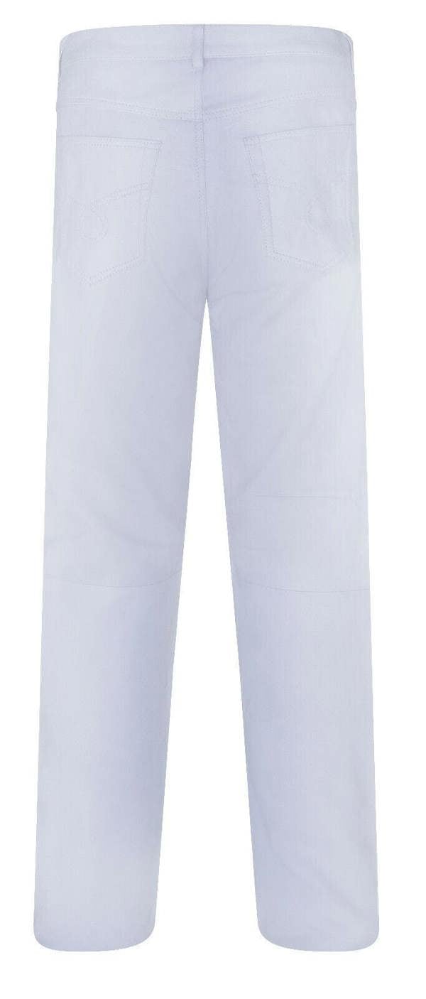 Infinity Leather Mens Leather Zip Jeans-Ancona