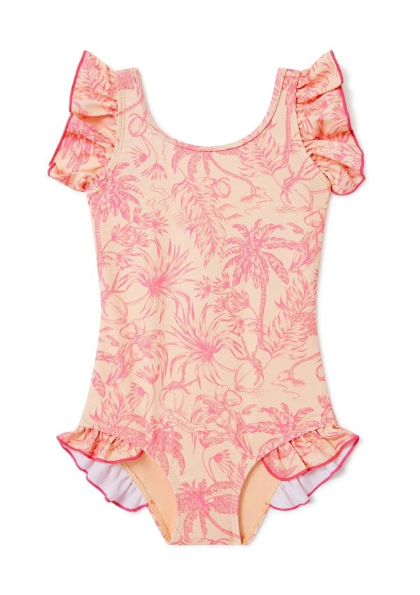BOARDIES Peach Please Little Girls Swimsuit