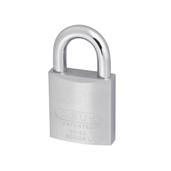 Abus Mechanical 83 Series Chrome Plated Brass Padlock   - 50mm Carded - 