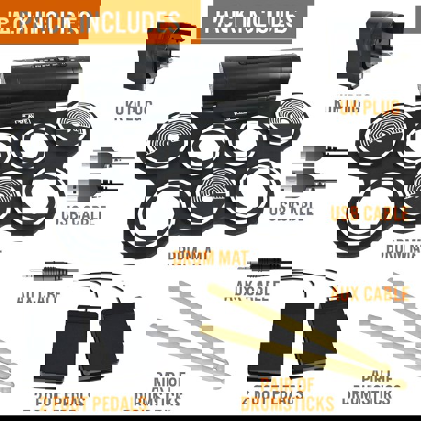 3rd Avenue Roll Up Drum Kit