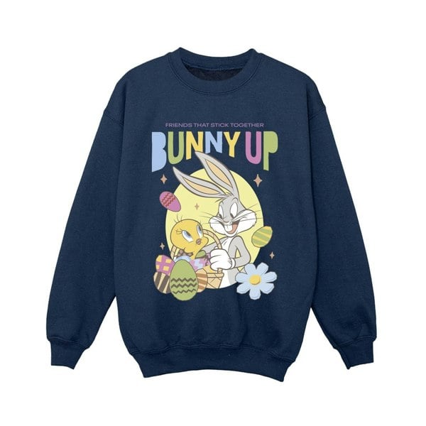 Looney Tunes Boys Bunny Up Sweatshirt - Navy Blue