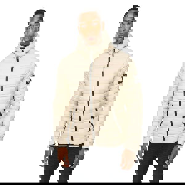 Crosshatch Mens Gattering MVE Jacket - Stone - 