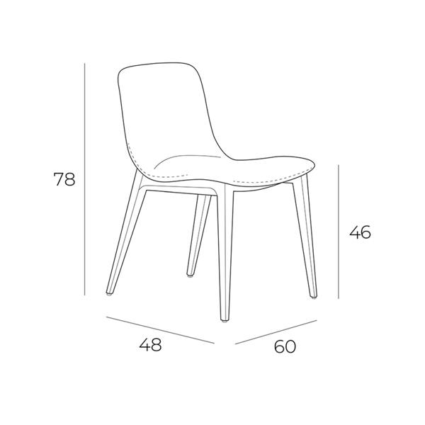 Angel Cerdá Beige Fabric Chair 4049
