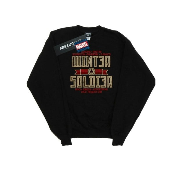 Marvel Womens/Ladies Winter Soldier Trigger Badge Sweatshirt - Black