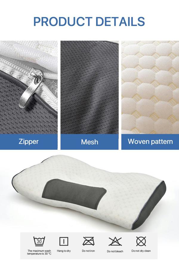 Living and Home Premium Sleep Support Knitted Pillow for All Seasons