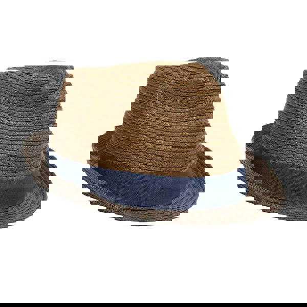 Atlas For Men Mens Two Tone Straw Hat - Light Brown