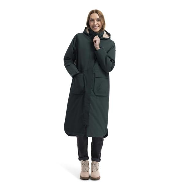 Trespass Womens/Ladies Abby Longline Waterproof Jacket - Dark Green - 