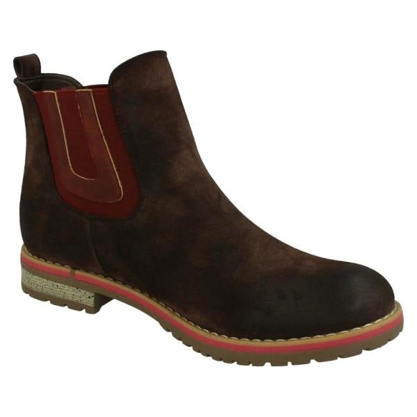Down to Earth Ladies Down To Earth Flat Chelsea Ankle Boots