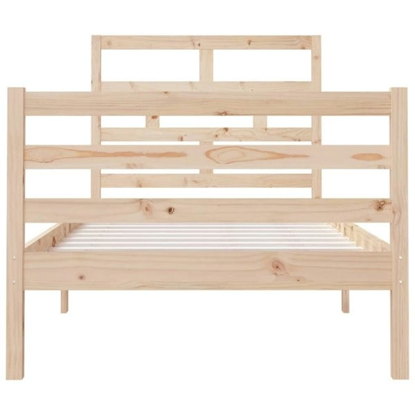 Berkfield Bed Frame 90x190 cm Single Solid Wood