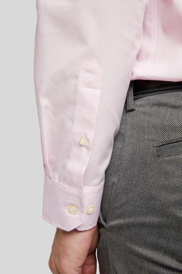 Pink Classic Easy Care Long Sleeve Shirt