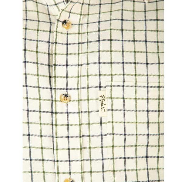 Rydale Lockington Men's Country Check Shirt showing chest pocket and check detail