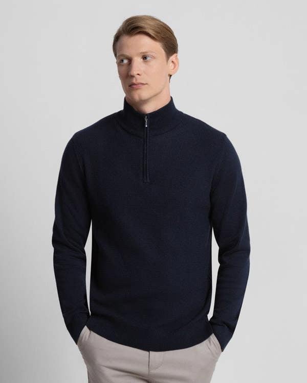Steel & Jelly Knitted 1/4 Zip Jumper