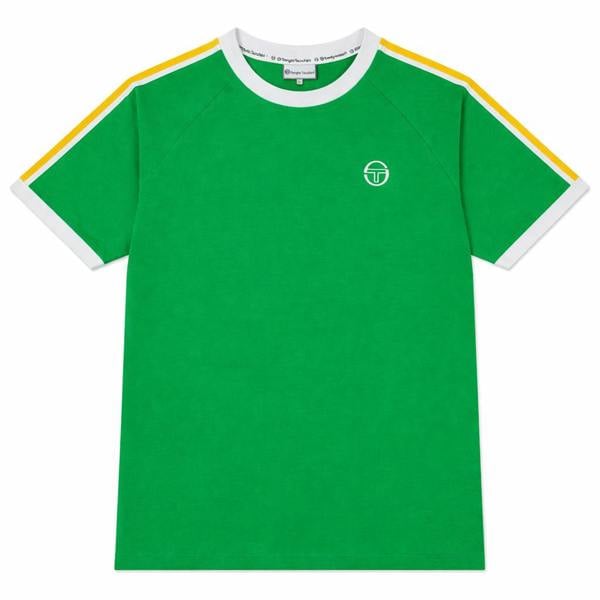 Sergio Tacchini Pino Ringer T-Shirt Fern Green/White