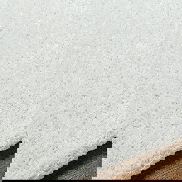 Livabliss Cloudy Shag-Modern Ivory Grey Soft Plush Pile Rug