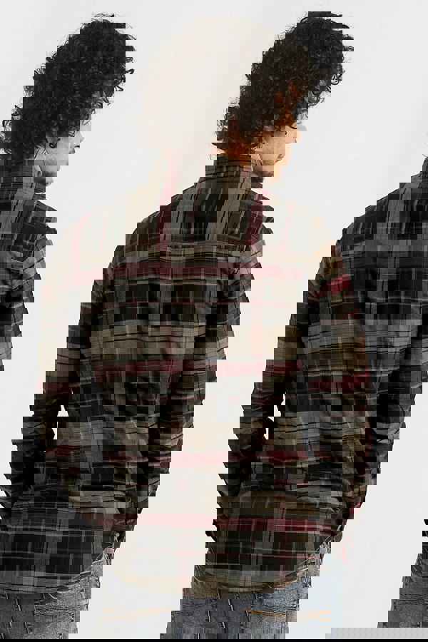 ENORSIA Mens Front Yoke LS Oxford Shirt