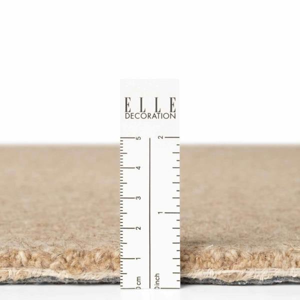 Fine Boucle Wool Rug Knots Beige, textured design, heat insulting, sound-absorbing rug.