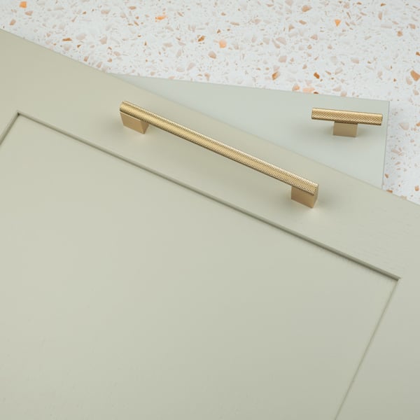 Handle & Home Knurled Brass Boss Handles