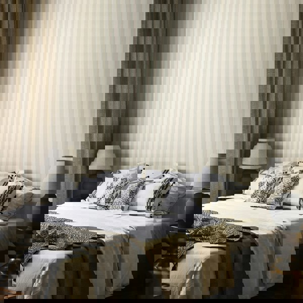 Hoopla Walls Shadow Stripe - Porcelain 10m Wallpaper