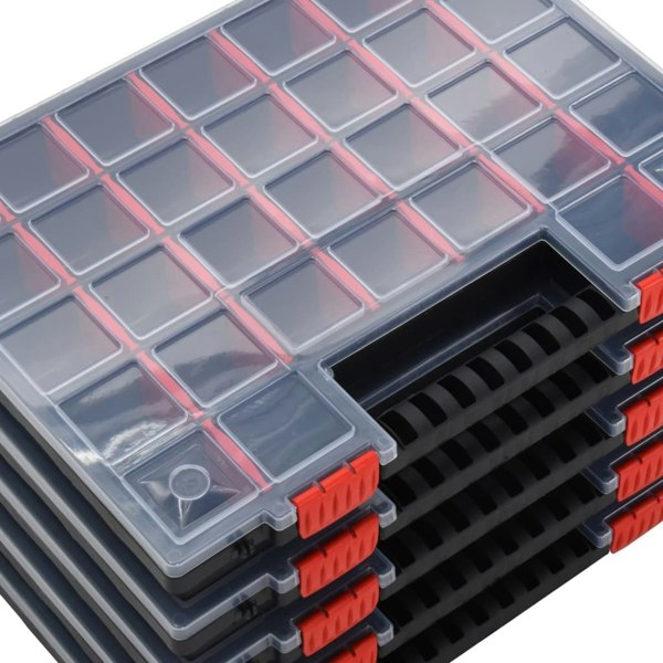 Berkfield Assortment Boxes 5 pcs 40x30x5 cm Polypropylene
