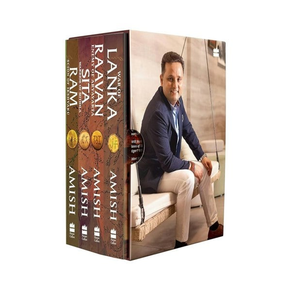 The Ram Chandra Series 4 Book Set by Amish Tripathi (Ram, Sita, Raavan, Warrior of Mithila)