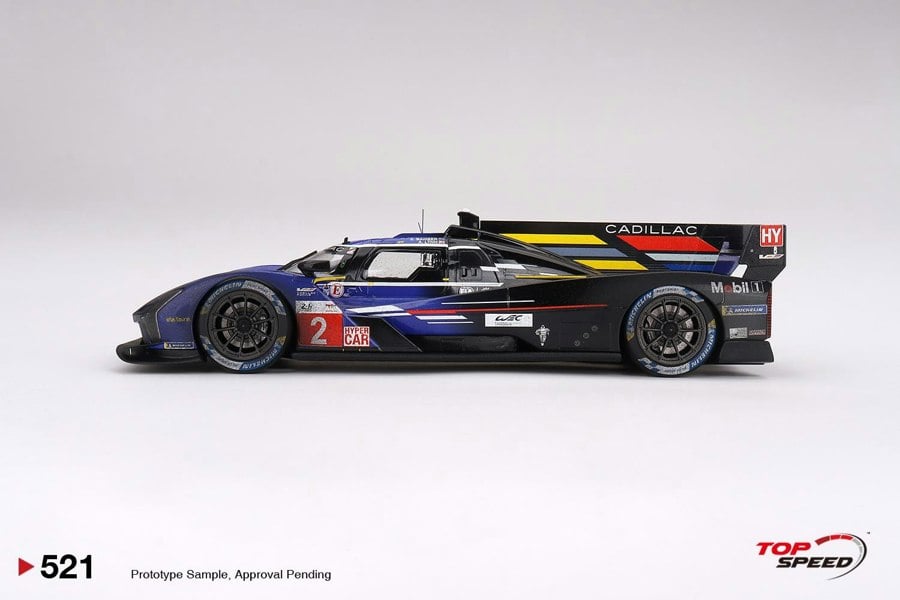 TSM Cadillac V-Series.R #.2 2023 Le Mans 24 Hrs 3rd Place Post-Race Weathered 1:18 TS0521