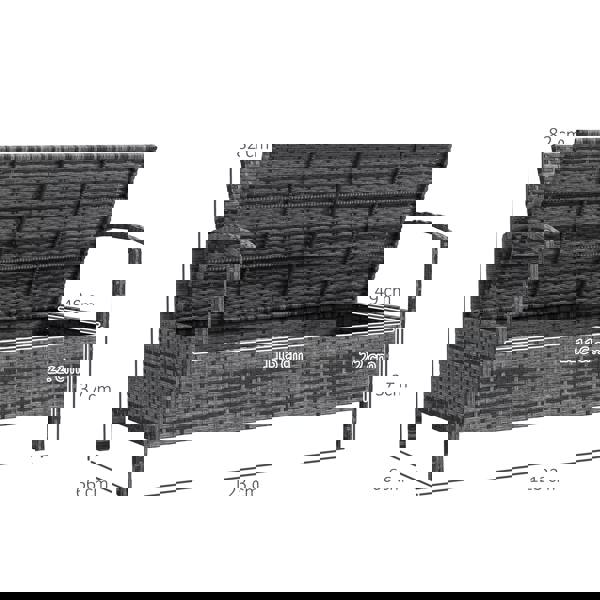 Rattan Storage Bench