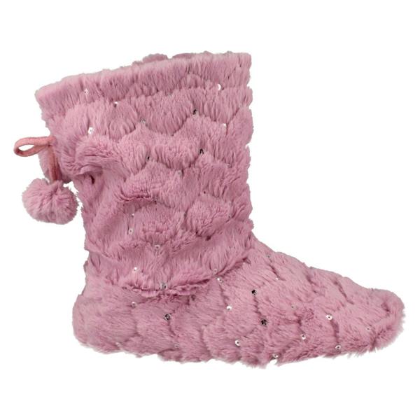 Spot On Ladies Spot On Sequined Slipper Boots