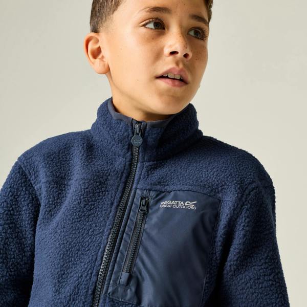 Regatta Childrens/Kids Frankie Full Zip Fleece Jacket - Navy - 