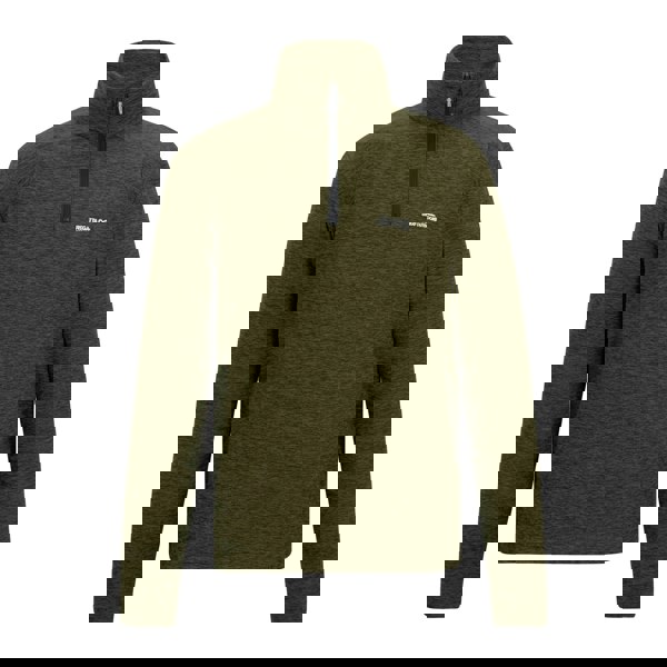 Regatta Mens Thompson Marl Half Zip Fleece Jacket - Olive Night