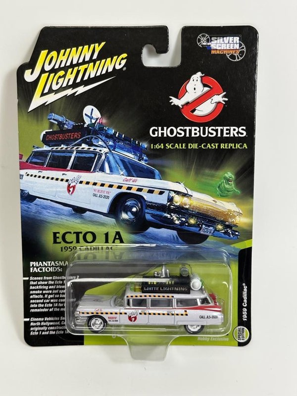 Johnny Lightning Ghostbusters 1959 Cadillac 1:64 White Lightning JLSS004