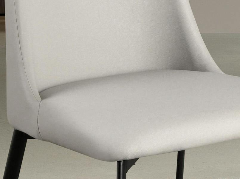Angel Cerdá Light Grey Leatherette Chair 4184