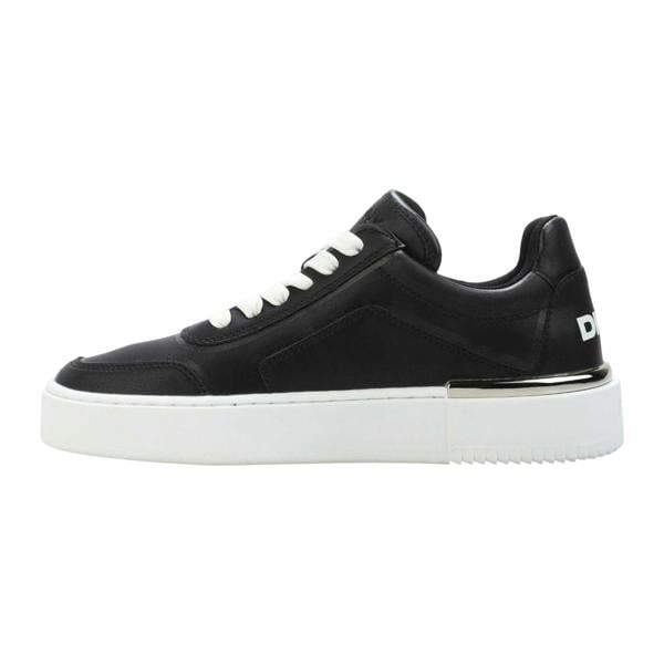 DKNY Womens/Ladies Baylor Leather Trainers - Black - 