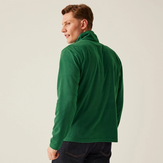 Regatta Mens Micro Zip Neck Fleece Top - Bottle Green