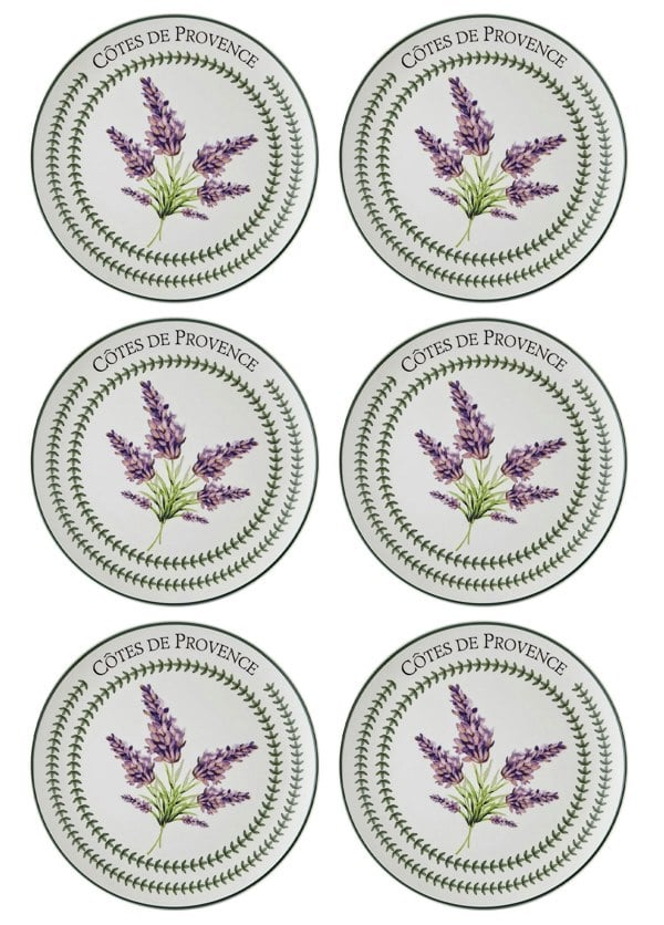 Rozi Provence Collection Dinner Plates, Set of 6