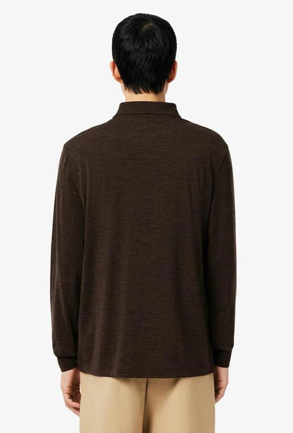Lacoste Regular Fit Long Sleeved Wool Polo Shirt