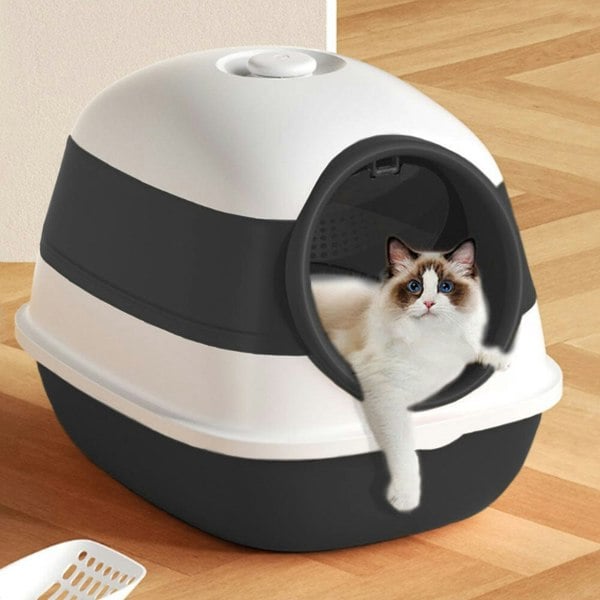 Extra Large Hooded Cat Litter Box Living and Home