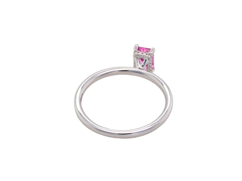 Vintage Tom A pretty Pink Sapphire and Diamond ring