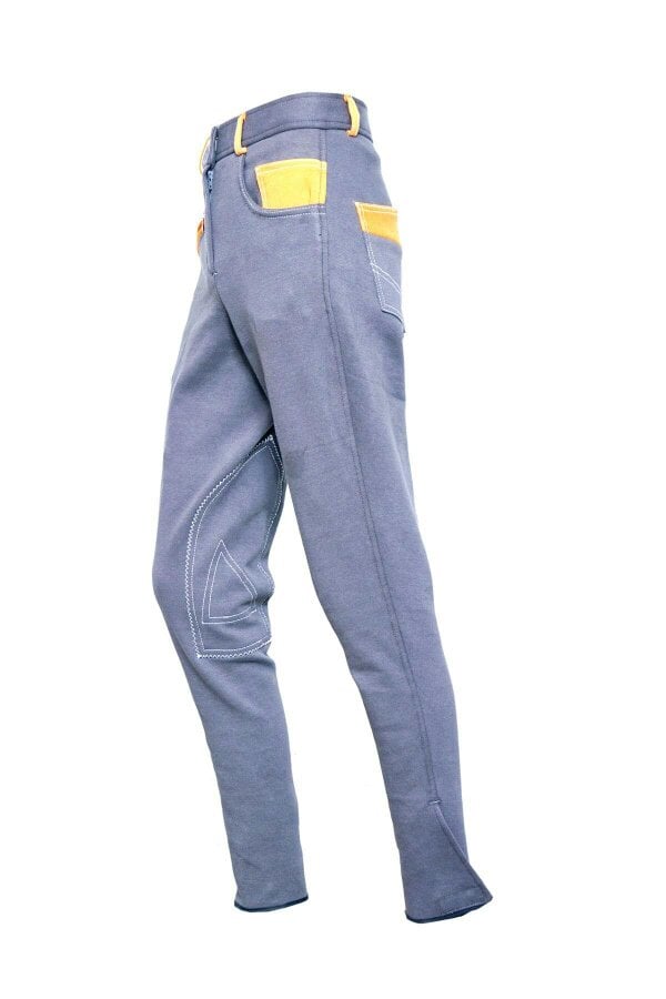 eQuitack Women's Performance Diesel Horse Riding Jodhpurs Grey/Orange