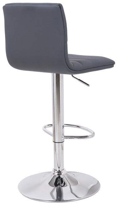 Lamboro Aldo Swivel Kitchen Barstool with Adjustable Height and Chrome Base
