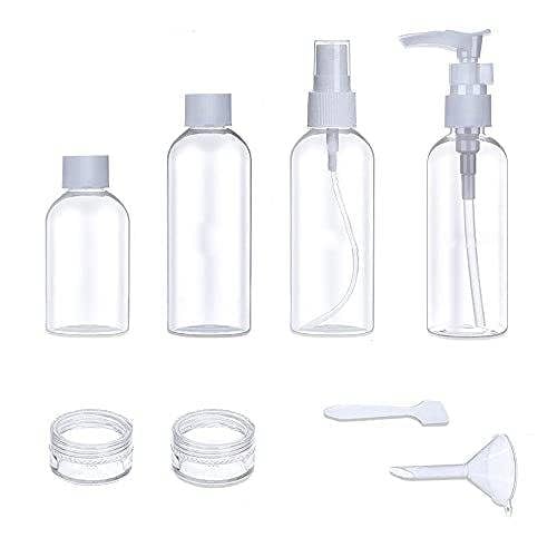 KAV Travel Cosmetic Bag and Bottles Set Air Travel Size Bottle Toiletries Liquid Containers for Liquids, Accessories, Cosmetic Products, Toiletries