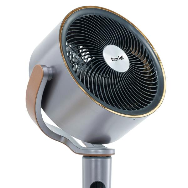 Dellonda Baridi 12" Adjustable-Height Pedestal Fan with Remote Control, Back Light Function & 12hr Timer, Grey - DH264