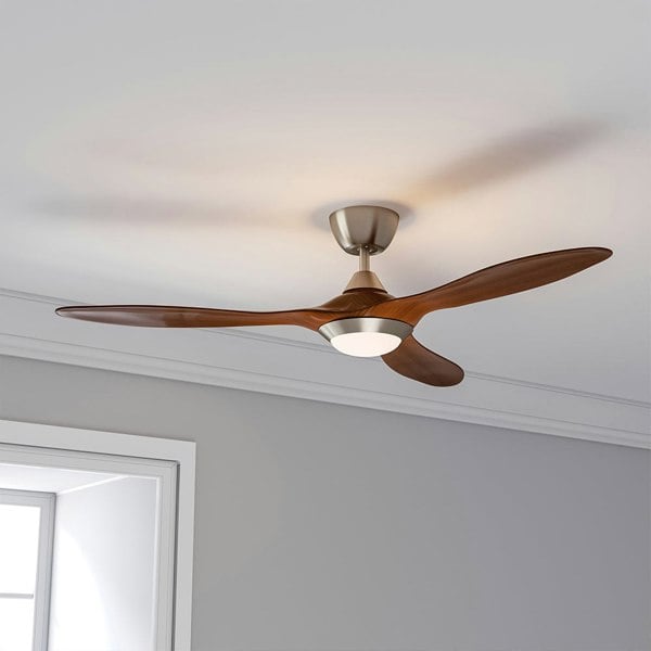 52inch Reversible Ceiling Fan W/Light Remote Control 3/5 Blades 5 Speed Timer Ceiling Lights Living and Home