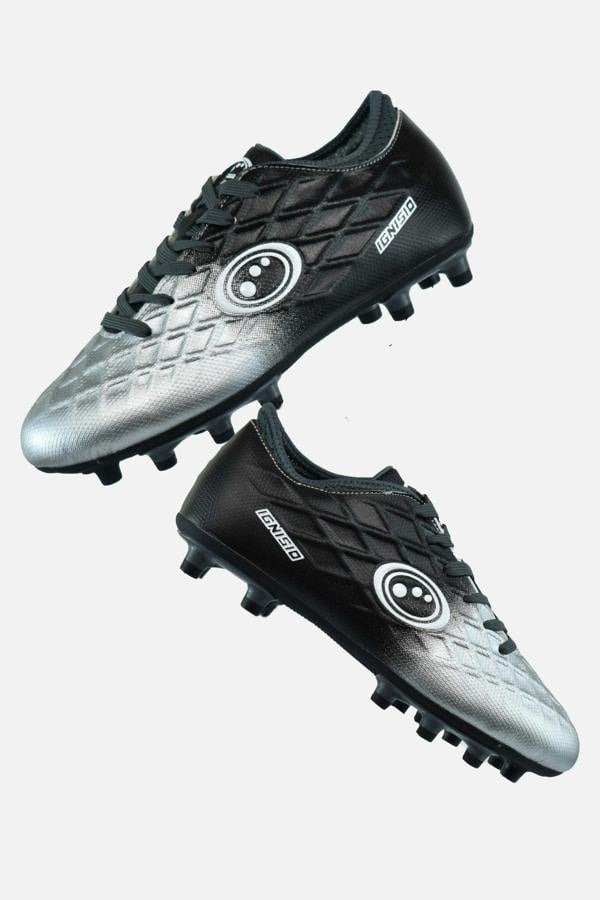 Senior Silver Fade Ignisio Rugby Boot – Moulded Studs, Lace-Up, Sizes 7-12 - Optimum