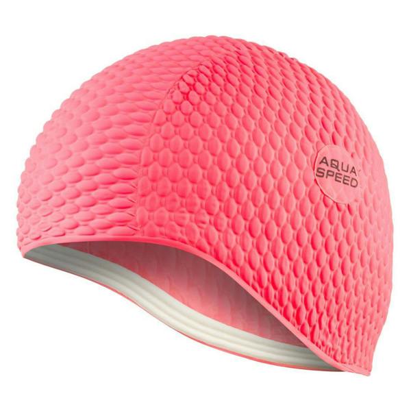 Aqua Speed Girls Bombastic Swimming Cap | Long Hair Soft Latex Comfortable Fit Cap