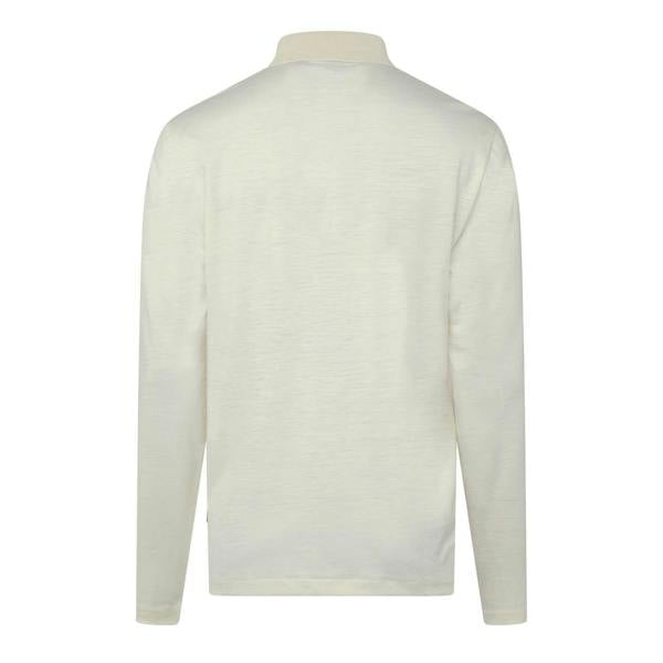 Hugo Boss Mens H-Pado 110 Long-Sleeved Polo Shirt - White - 