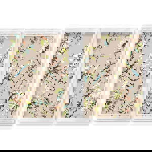 Exceptional Art Blossom Songbirds - Strong White Hurstwood frame