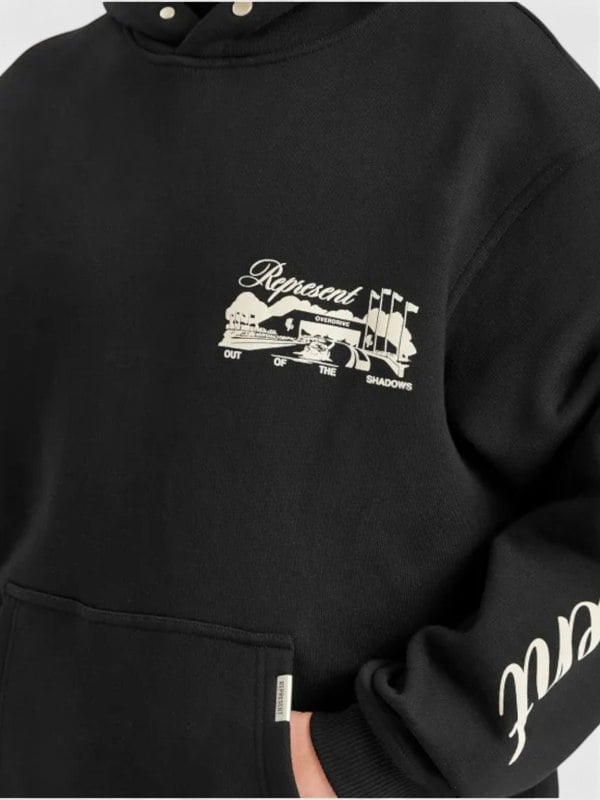 Represent Raceway Hoodie Black