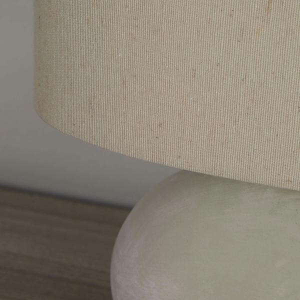 Pagazzi Lighting Eveline Grey Ceramic Table Lamp