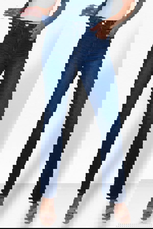 Paulo Due Womens High Rise Flared Leg Denim Jeans